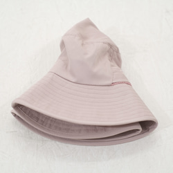 被る日傘　パラソルハット　遮光遮熱撥水加工生地　ピンク 11枚目の画像