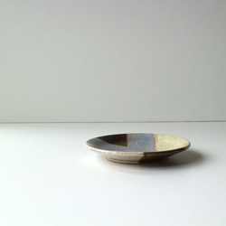小皿　イエロー×パープル　12.5ｃｍ 2枚目の画像