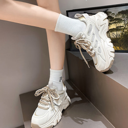 24新作婦人靴通気網面厚底カジュアル靴スニーカー・快適通気・疲れない履き心地 W353 14枚目の画像