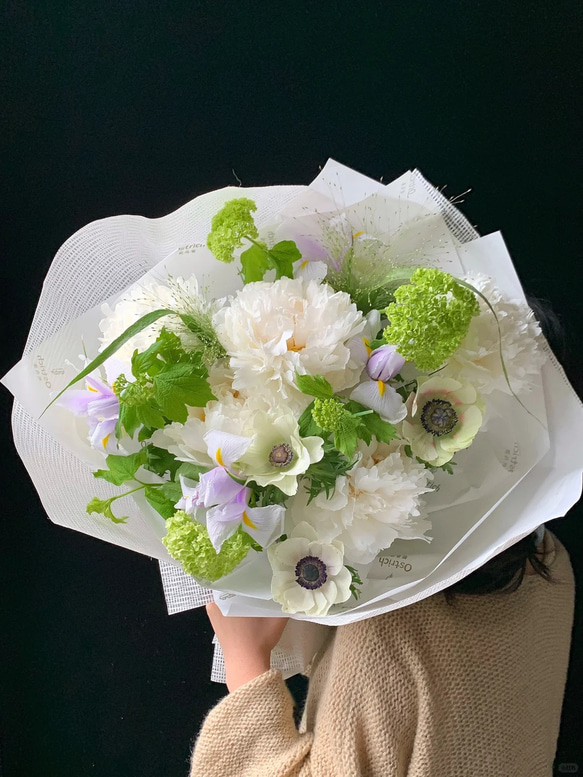 母の日  花束・ブーケ　シャクヤク 5月の季節の花 1枚目の画像