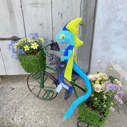 唯一無二！！！ベビーティアーズの三輪車にいろいろなお花を寄せ植え♬ 4枚目の画像