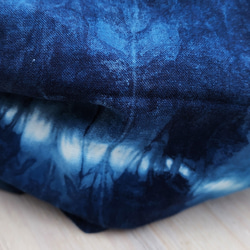 濃い色　藍染ターバン004 ゆっくりサイズ 人気の藍染ターバン^_^  自宅で栽培した藍で染めた作品です。 5枚目の画像