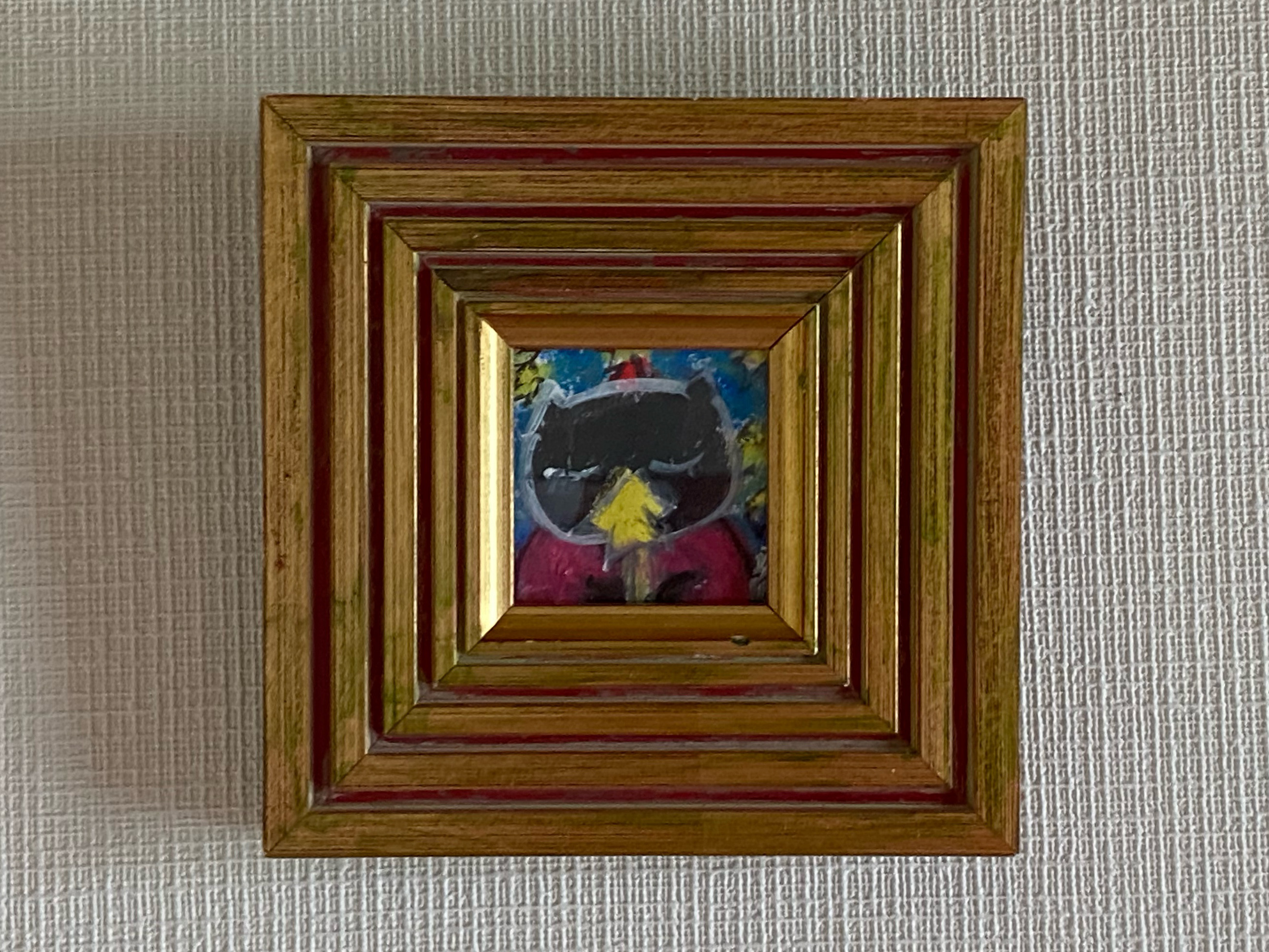 油絵◇画家の描いた絵画作品◇白猫好きな方に♪