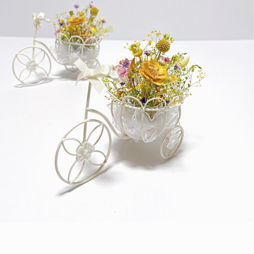 ドライフラワー/癒しの花カゴ自転車 ドライフラワー & Dahlia 通販