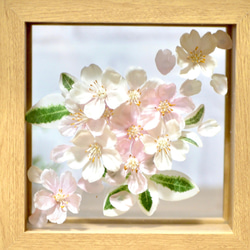 「出逢い」　桜のフレームアレンジメント 2枚目の画像