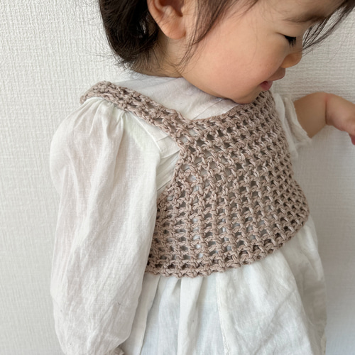 ハンドメイド　ニット　ビスチェ　フリル　手編み ハンドメイド ニット ビスチェ フリル かぎ針 - メルカリ