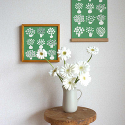 「 flower base（ green ）」A4ポスター 6枚目の画像