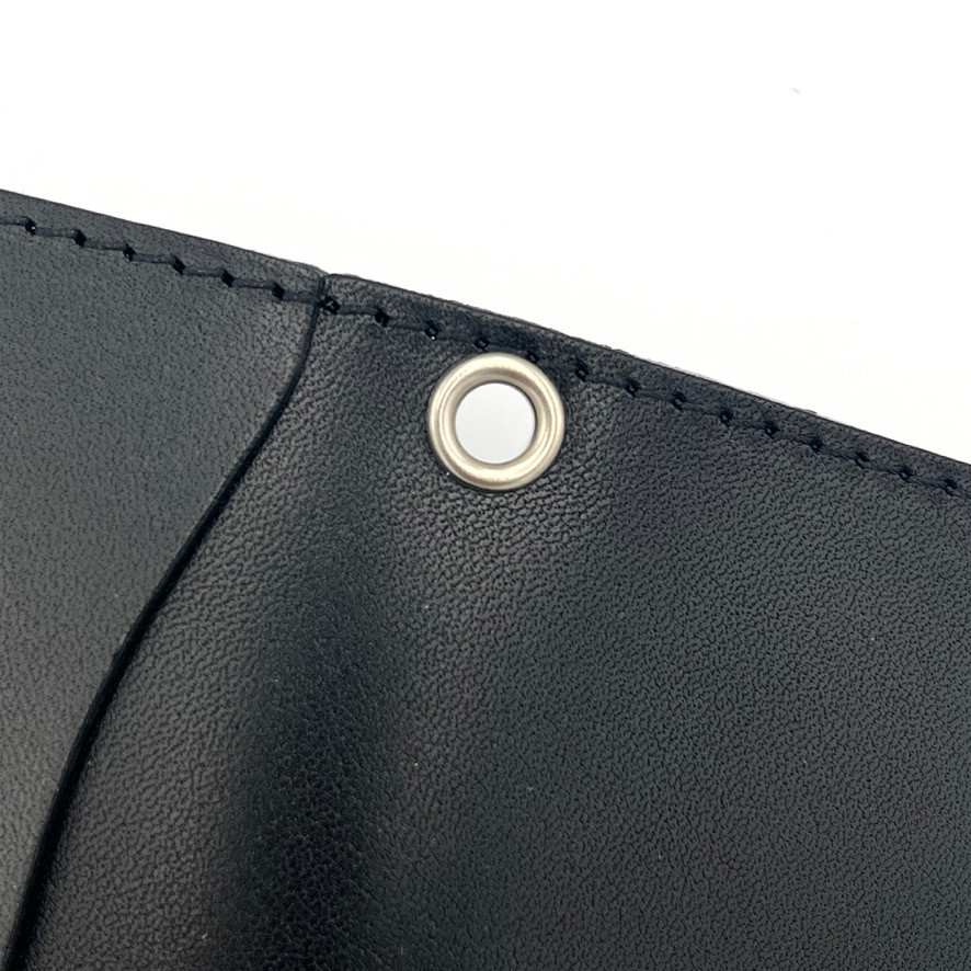 栃木レザー スタッズウォレット コンパクト財布 二つ折り財布 ［WL-001-ST5］【メール便送料無料】