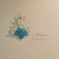 ブルーの花束♡︎ワイヤーアート 1枚目の画像