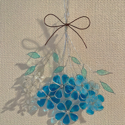 ブルーの花束♡︎ワイヤーアート 2枚目の画像