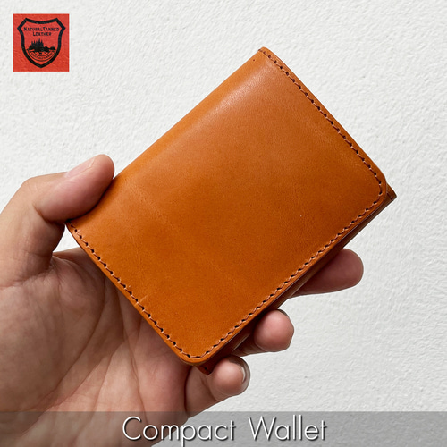 栃木レザーを使用した、小さくて大容量なコンパクト財布。［WL-001