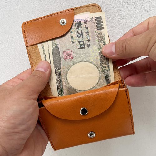 コンパクト財布　ミニ財布　栃木レザー ミニ財布 栃木レザー 本革 革 牛革 ミニサイフ メンズ コンパクト 財布