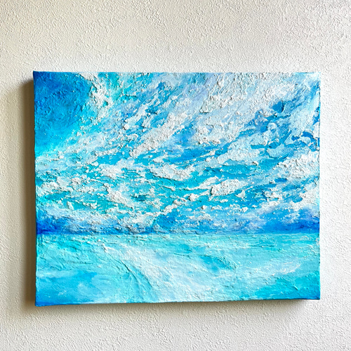 Earth【原画】空と海の境目〜幻想的 絵画 Apple Tea 通販 17647971