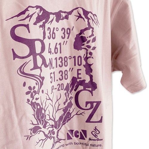 andymori ロゴプリント Tシャツ XS ピンク 夏を彩る】ロゴプリント Tシャツ スモーキーピンク/オールドローズ 6.2