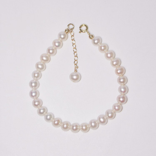 みみ　K18淡水パール　デザインブレスレット　バングル　本真珠 楽天市場】本真珠 パール ブレスレット 18金の通販