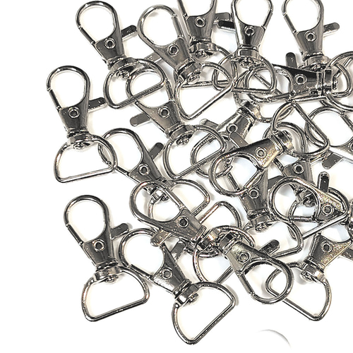 ナスカン 内径 15mm 10個 シルバー 金具 回転 レバー レザークラフト