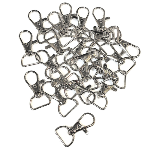 ナスカン 内径 15mm 10個 シルバー 金具 回転 レバー レザークラフト