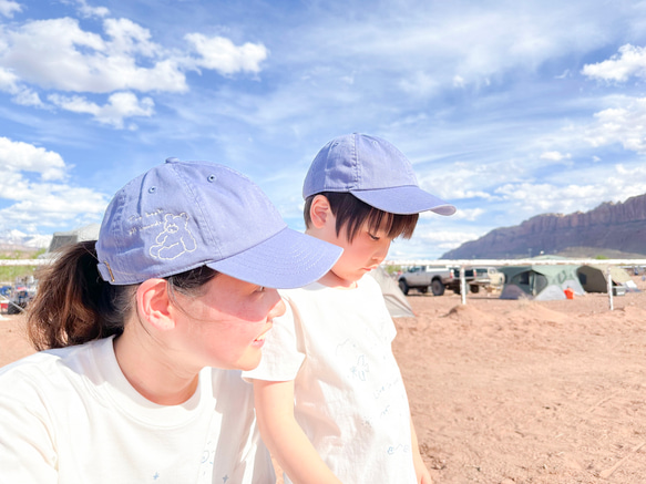 夏を楽しむTシャツ　夏空とくま 4枚目の画像