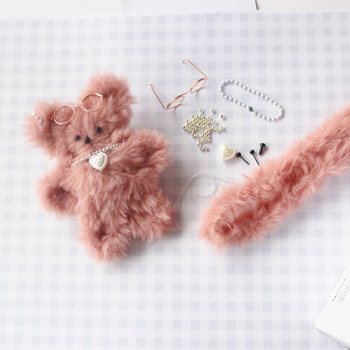 韓国大人気のかわいいモール人形 DIY♪手作りキット☆ミンク・くすみ
