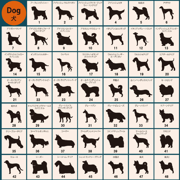 アフガンハウンド_大型犬_オリジナルペットシルエットプチ表札_犬グッズ_名入れ_PET-TEP_ENT_007_114 11枚目の画像
