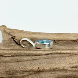 オーストラリア産　モザイクオパール　シルバー　ネックレス　ペンダント　　#インディアンジュエリー　silver925 3枚目の画像