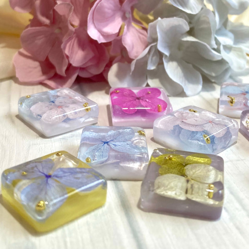 レジン あじさい - ネックレスの人気通販 | minne 国内最大級の