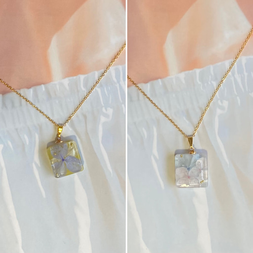 No.1035★ハンドメイド★紫陽花★フラワーレジンネックレス 楽天市場】【 送料無料 】 ネックレス ペンダント ロング