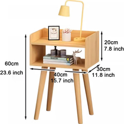 ベッドサイドキャビネット テーブル スタンド シンプル おしゃれ かわいい 木目 ホワイト グリーン t-00011 4枚目の画像