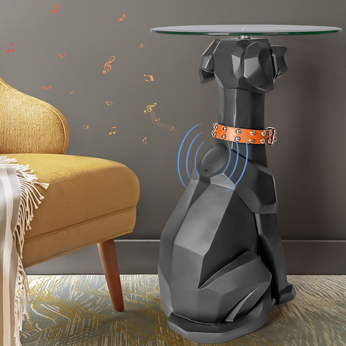 サイドテーブル 犬 オブジェ Bluetooth スピーカー付き おしゃれ サイドテーブル 犬 オブジェ Bluetooth スピーカー付き おしゃれ
