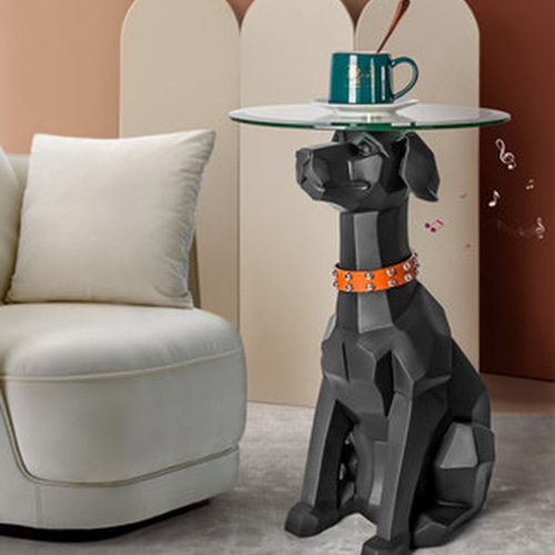 サイドテーブル 犬 オブジェ Bluetooth スピーカー付き おしゃれ サイドテーブル 犬 オブジェ Bluetooth スピーカー付き おしゃれ