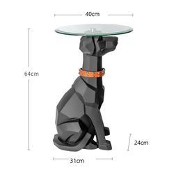 サイドテーブル 犬 オブジェ Bluetooth スピーカー付き おしゃれ ナイトテーブル ベッドサイド ch-952 12枚目の画像