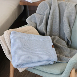 【泉州南部織】“熟睡を追求した”ハニカム織シングルケット（エクリュ） 17枚目の画像
