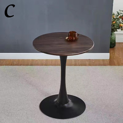 曲線 サイドテーブル ラウンド 丸型 高さ75cm 木製 ホワイト ブラック ブラウン 白 黒 茶 北欧 ch-926 4枚目の画像