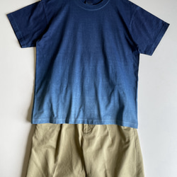 『空』グラデーション Tシャツ 半袖 藍染 【受注制作】 7枚目の画像