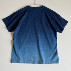 『空』グラデーション Tシャツ 半袖 藍染 【受注制作】 5枚目の画像