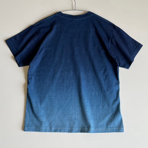 空』グラデーション Tシャツ 半袖 藍染 ユニセックス 【受注制作】 T
