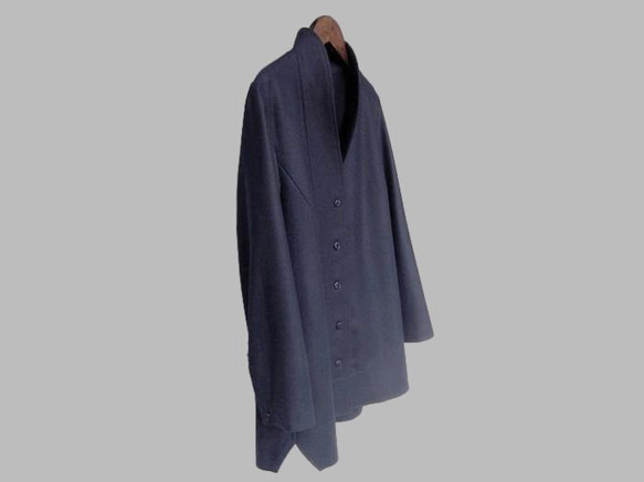 ～Series紬…デザイン選択・正絹紬・子持ち縞 濃紺～ 5枚目の画像
