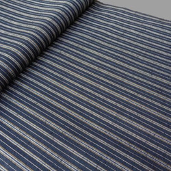 ～Series紬…デザイン選択・正絹紬・子持ち縞 濃紺～ 2枚目の画像
