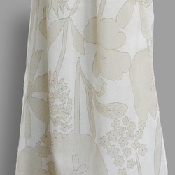 ～Series長方形スカーフ･･･綿ローン・アイボリー～ 2枚目の画像