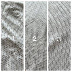 木綿の白絣のチュニック　裾フレア　着物リメイク 9枚目の画像