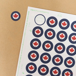圓形貼紙15mm國籍標記加拿大 第2張的照片