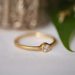 K18 Round cut  Diamond ring（0.186ct, R013_RD） 6枚目の画像