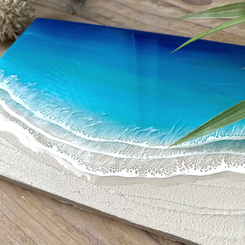 受注制作可！A4オーシャンアートパネル 波 海 沖縄 ハワイ 新築祝い