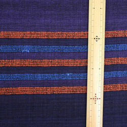 【アウトレット特価品】AN0567（GS173）ネパール・コットン・ボーダー・手織り生地 2枚目の画像