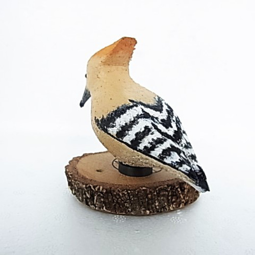 野鳥シリーズ『ヤツガシラ』（送料無料） 彫刻 ときどきスナフキン