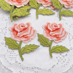 10枚  高品質  刺繍 お花モチーフ  ハンドメイド パーツ　手芸　素材 2枚目の画像