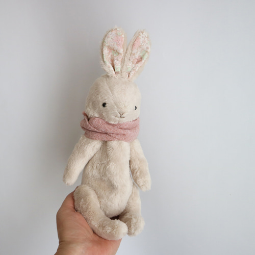 うさぎのぬいぐるみポーチ ※受注制作 ポーチ puppe 通販 うさぎのぬいぐるみポーチ ※受注制作 ポーチ puppe 通販