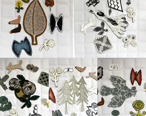 ミナペルホネン 生地アップリケ　ハンドメイド 8ad25c59018227651e59a920c0cc3c