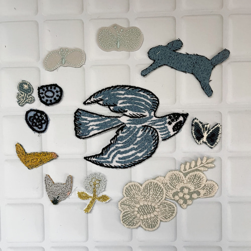 ミナペルホネン アイロン接着 アップリケセット ワッペン・アップリケ