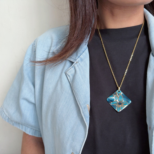 七宝焼きネックレス (453) ネックレス・ペンダント 工房ジュリアン